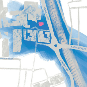 A map of the location of the new Powerhouse in Crewe
